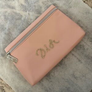 Dior beauty pink cosmetic pouch bag